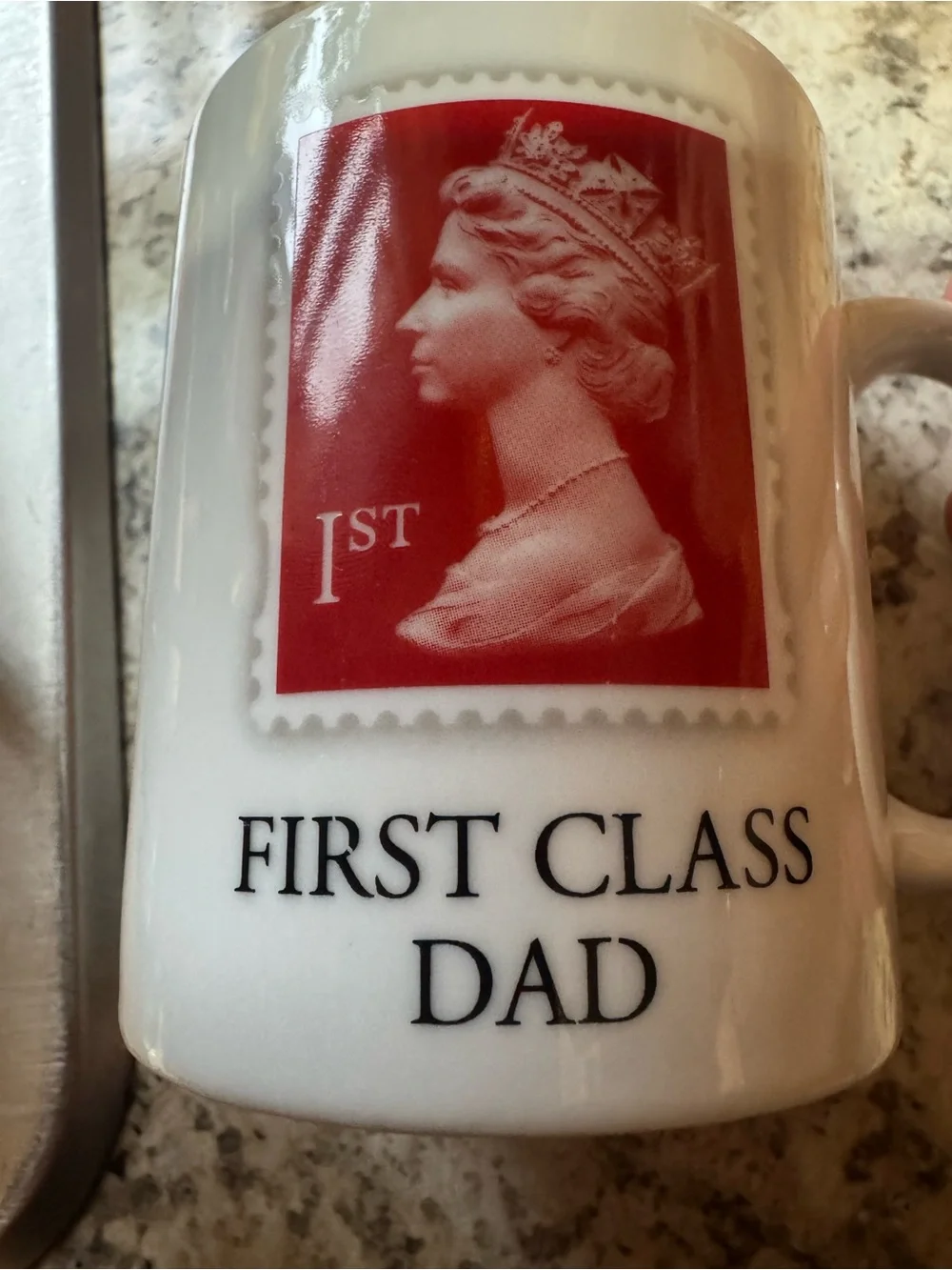 First Class Dad Red and White Decorative Wall Art